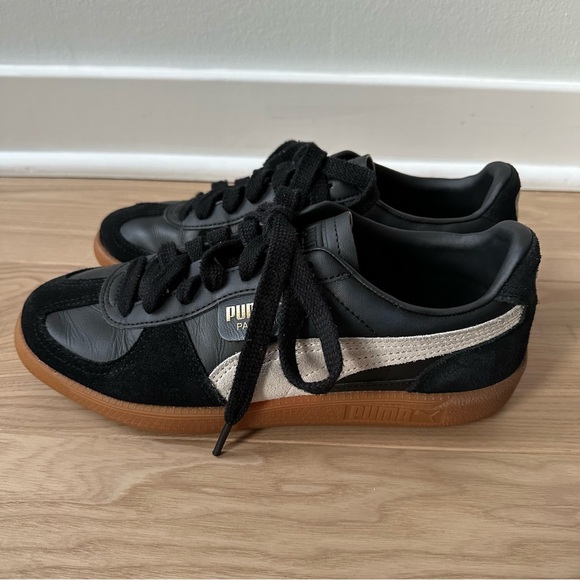 Puma Palermo Leather Sneakers | Black | 8.5 - Picture 5 of 9